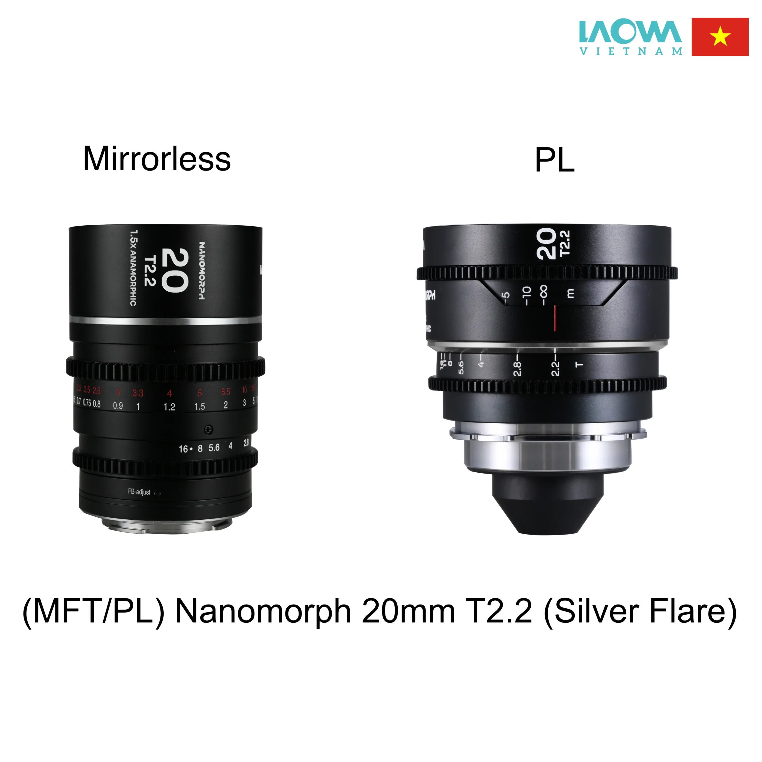 (MFT/PL) Ống kính Laowa Nanomorph 20mm T2.2
