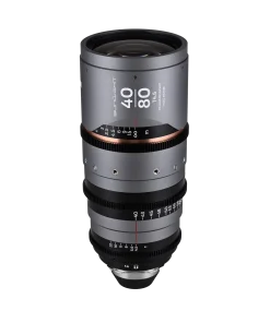 Laowa Sunlight Series — zoom full-frame anamorphic 2x (40–135mm qua 2 ống 40–80mm và 70–135mm), T4.5, thiết kế front-anamorphic, parfocal, vòng flare 4 màu (blue/amber/silver/clear), dreamy oval bokeh, mượt focus roll-off, Ø105mm thân trước, 77–95mm filter, bayonet PL (tùy chọn RF/Z/E/L).