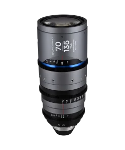 Laowa Sunlight Series — zoom full-frame anamorphic 2x (40–135mm qua 2 ống 40–80mm và 70–135mm), T4.5, thiết kế front-anamorphic, parfocal, vòng flare 4 màu (blue/amber/silver/clear), dreamy oval bokeh, mượt focus roll-off, Ø105mm thân trước, 77–95mm filter, bayonet PL (tùy chọn RF/Z/E/L).