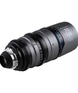 Laowa Sunlight Series — zoom full-frame anamorphic 2x (40–135mm qua 2 ống 40–80mm và 70–135mm), T4.5, thiết kế front-anamorphic, parfocal, vòng flare 4 màu (blue/amber/silver/clear), dreamy oval bokeh, mượt focus roll-off, Ø105mm thân trước, 77–95mm filter, bayonet PL (tùy chọn RF/Z/E/L).