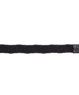 Dây đeo máy ảnh Artisan & Artist ACAM-318 Silk Strap họa tiết sóng Nhật Bản truyền thống Sasanami (phiên bản dài) – làm từ lụa tết cao cấp Kyoto, kết hợp da đen