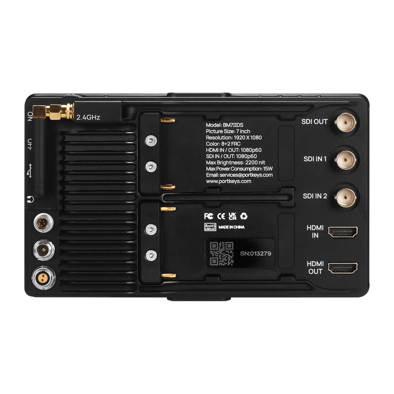 Portkeys BM7 II DS – Màn hình trường SDI 7 inch cho máy quay video - Image 5